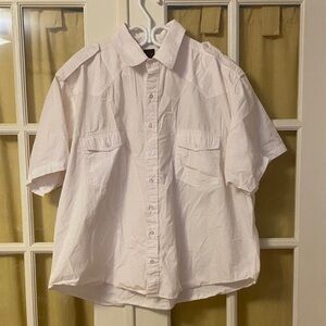 Classic White Men's Shirt. 100% cotton. Perfect for a office work
